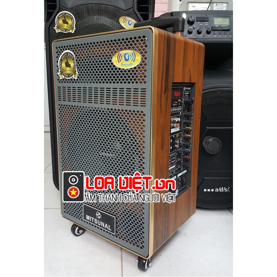 Loa kéo di động Mitsunal M50 Vỏ gỗ - Model mới